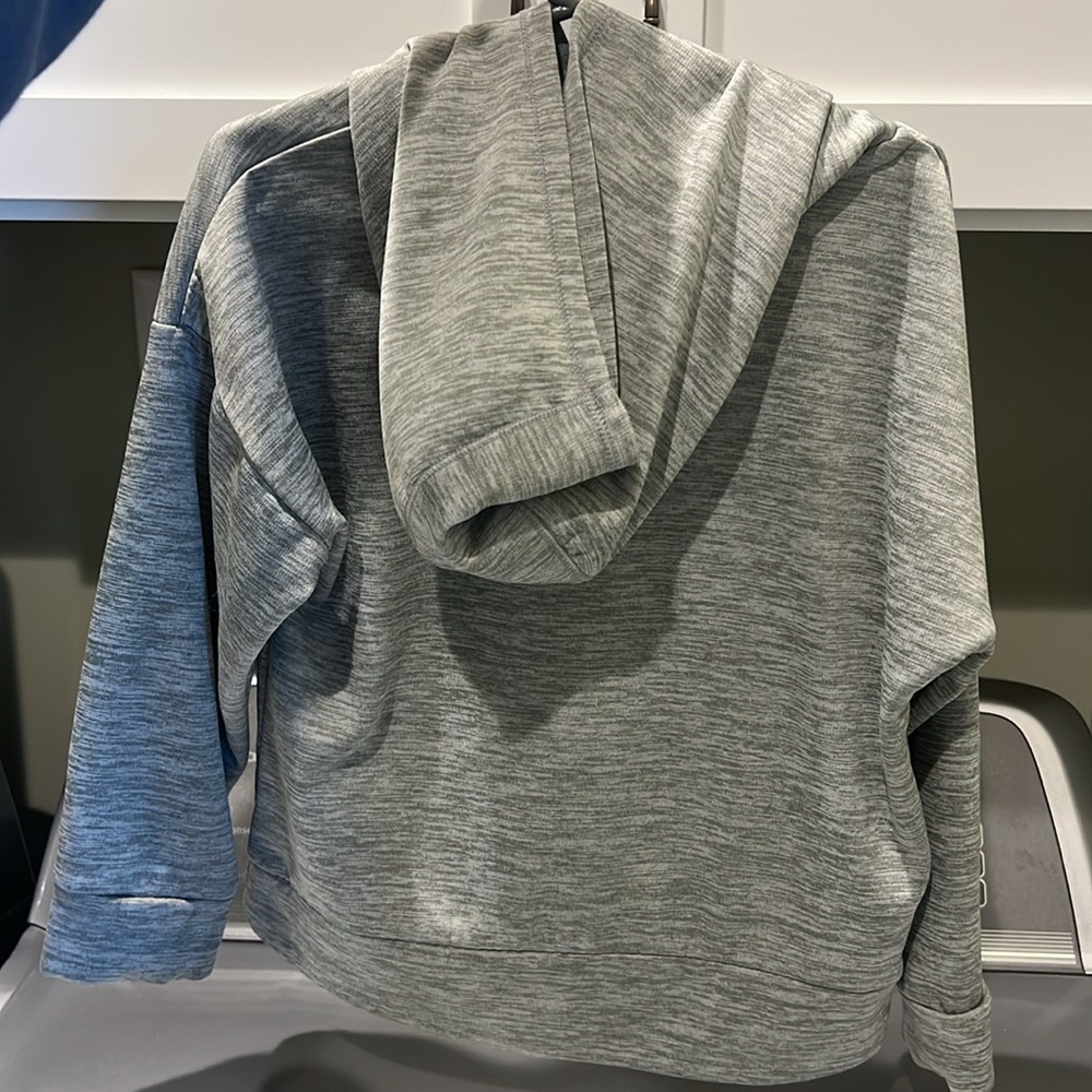 4t good pre owned adidas grey hooded sweatshirt - Picture 4 of 6